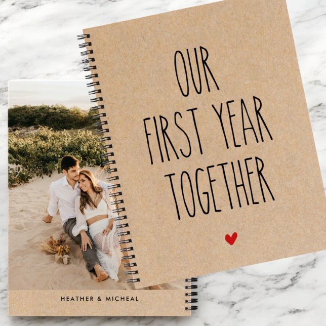 Cuaderno Foto personalizada Nuestro primer año juntos Journ (Subido por el creador)
