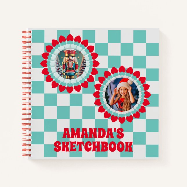 Cuaderno Foto Personalizada para Niños Navidades Nutcracker (Anverso)