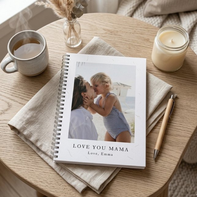 Cuaderno Foto Personalizada Te Amo Mamá | Personalizada (Subido por el creador)