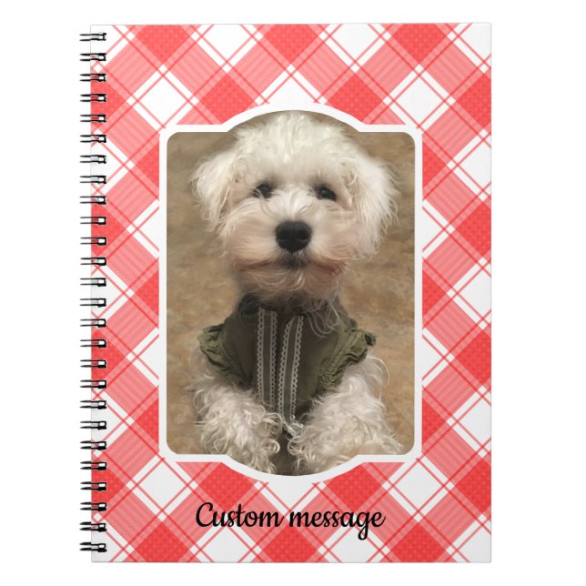 Cuaderno Foto personalizado: comida para granja de campo ro (Frente)