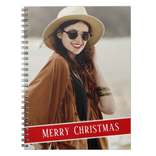 Cuaderno Foto personalizado con monograma simple