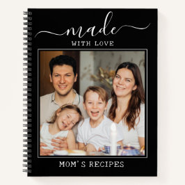 Cuaderno Foto personalizado hecha con amor Recetas de mamá 