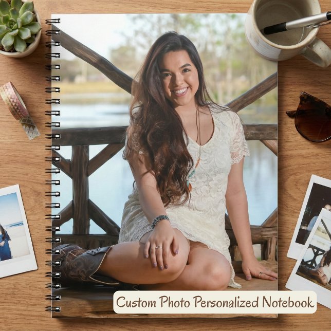 Cuaderno Foto personalizado personalizada (Custom Photo Personalized Notebook.  Just add your own photo!)