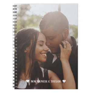 Cuaderno Foto personalizado Personalizada Pareja Corazón de