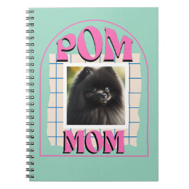 Cuaderno Foto personalizado Pom Dog Mom Shirt Pomeranian Du