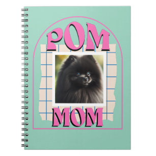 Cuaderno Foto personalizado Pom Dog Mom Shirt Pomeranian Du