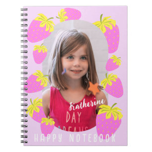 Cuaderno Foto rosa de Strawberry Pastel