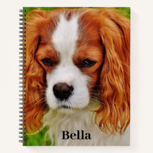 Cuaderno Foto y nombre del Mascota de Perro Personalizado p