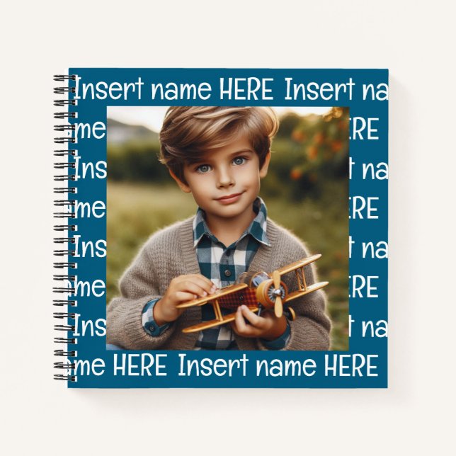 Cuaderno Foto y título personalizados para cualquier ocasió (Anverso)