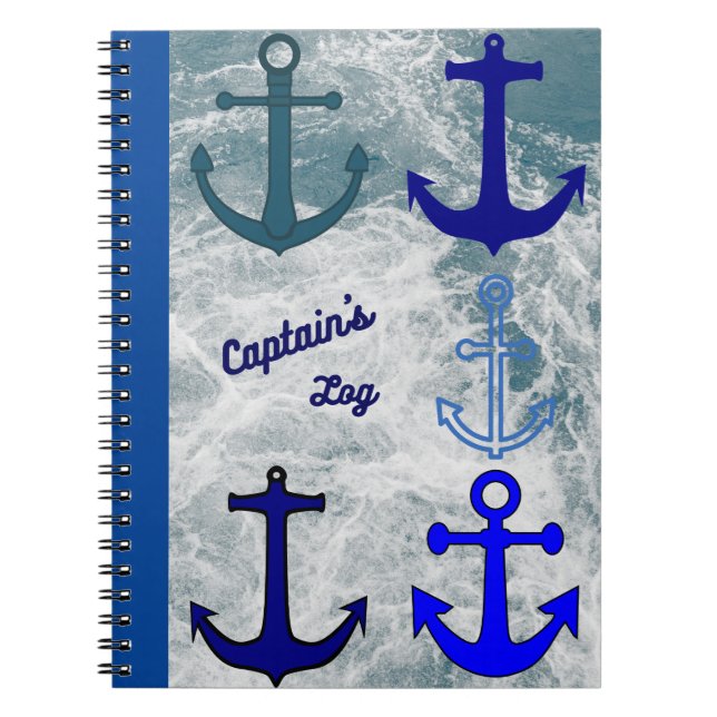Cuaderno Fotobook de la espiral del registro del capitán (Frente)