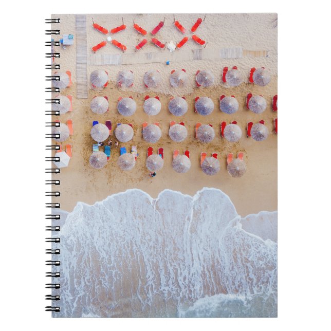 Cuaderno Fotografía aérea de la costa durante el día (Frente)