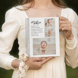 Cuaderno Fotografía colectiva y mejor cita de la madre, reg