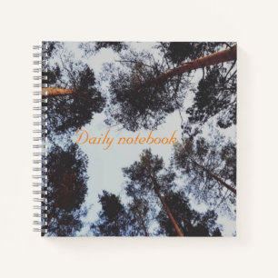 Cuaderno Fotografía de árboles cómodos todos los días