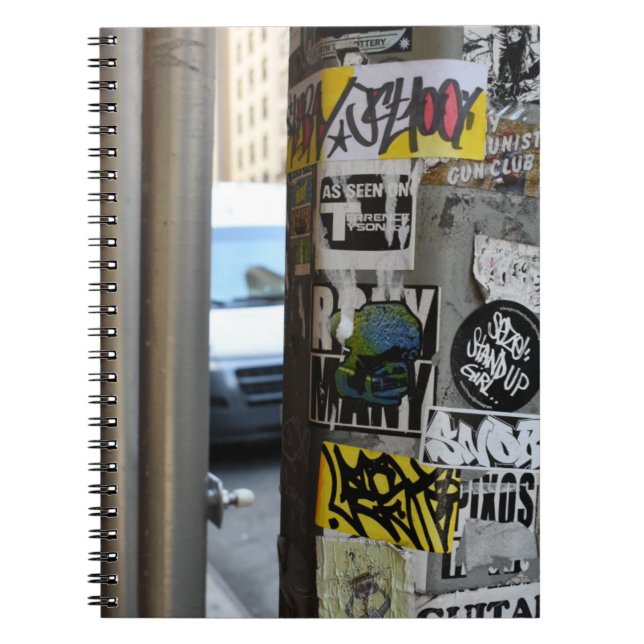 Cuaderno Fotografía de arte callejero urbano en Nueva York (Frente)