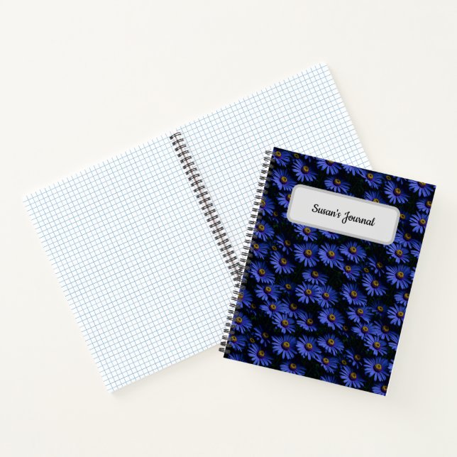 Cuaderno Fotografía de Blue Asters (Interior)