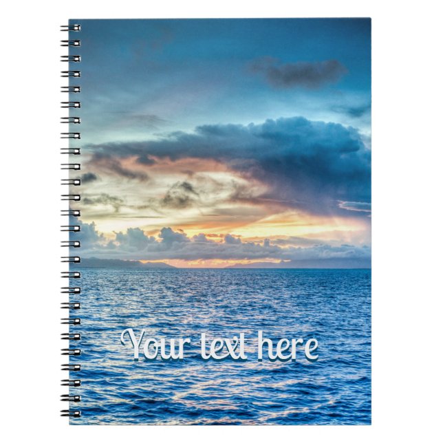 Cuaderno Fotografía de Bora Bora Ocean View (Frente)
