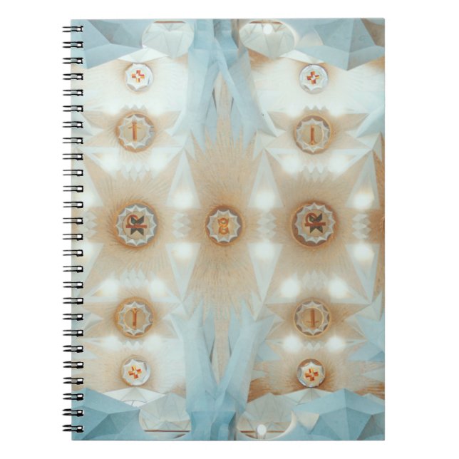 Cuaderno Fotografía de caleidoscopio en el techo (Frente)