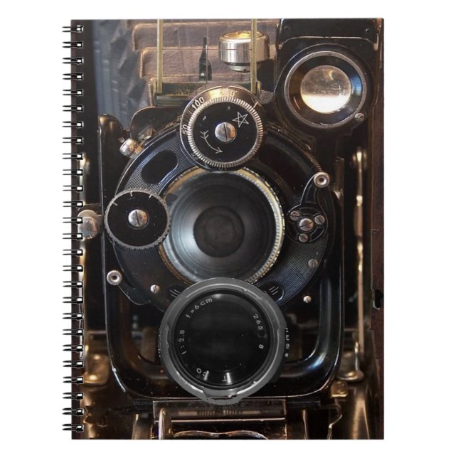Cuaderno Fotografía de cámara antigua Película de lente ven (Frente)