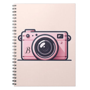 Cuaderno Fotografía de cámara de fotos de instantánea rosa 