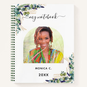 Cuaderno Fotografía de Eucalyptus verde moderna