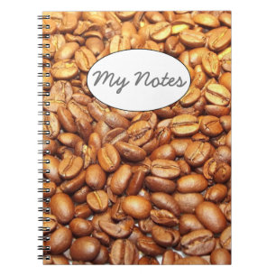 Cuaderno Fotografía de habas de café