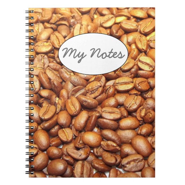 Cuaderno Fotografía de habas de café (Frente)