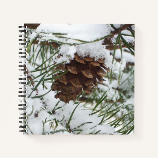Cuaderno Fotografía de la naturaleza de la nieve de Pine Co (Anverso)