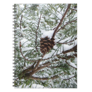 Cuaderno Fotografía de la naturaleza del invierno de Snowy