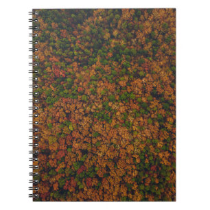 Cuaderno Fotografía de la vista aérea del bosque
