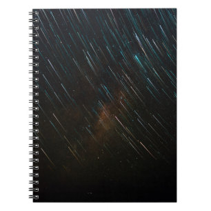 CUADERNO FOTOGRAFÍA DE LAS ESTRELLAS DEL LAPSO DEL TIEMPO