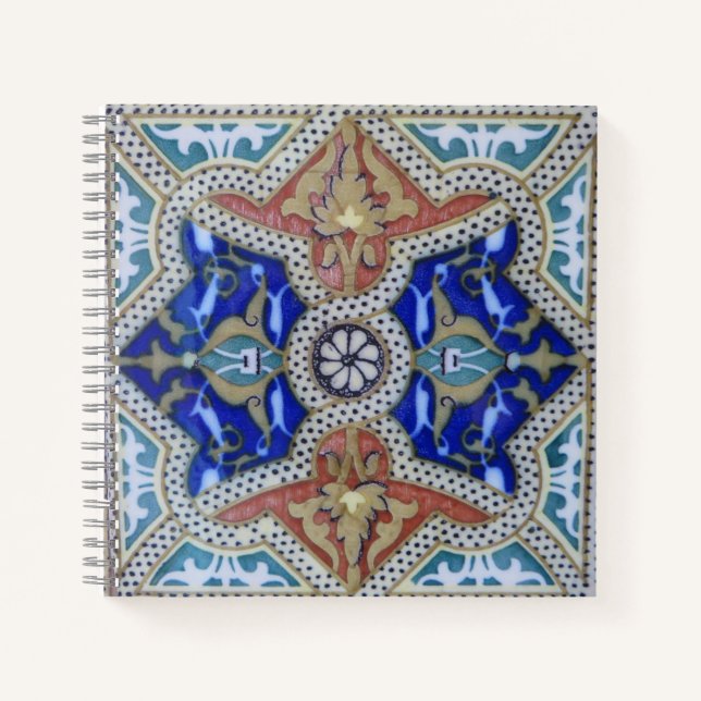 Cuaderno Fotografía de mosaico de mosaico marroquí - (Anverso)
