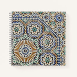Cuaderno Fotografía de mosaicos marroquíes -
