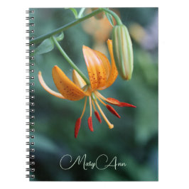 Cuaderno Fotografía de naranja Tiger Lily