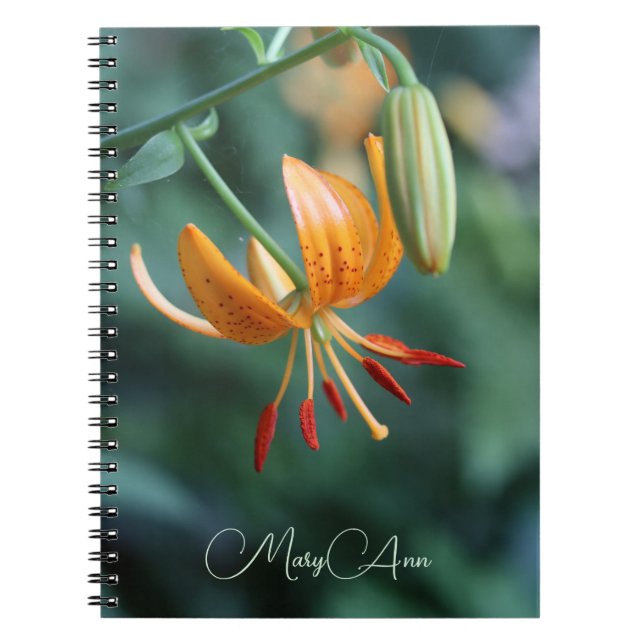 Cuaderno Fotografía de naranja Tiger Lily (Frente)