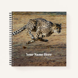 Cuaderno Fotografía de Wildlife Cheetah Running