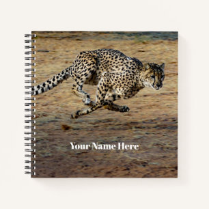 Cuaderno Fotografía de Wildlife Cheetah Running