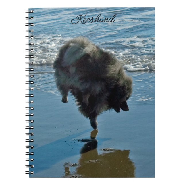 Cuaderno Fotografía del Ballet Keeshond - Arte de Perro Ori (Frente)