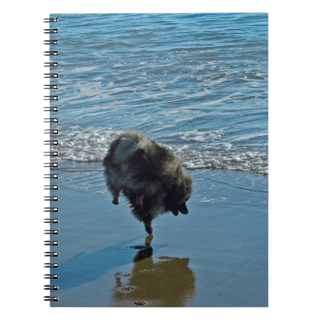 Cuaderno Fotografía del Ballet Keeshond - Arte de Perro Ori (Frente)
