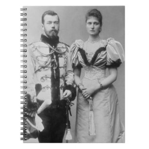 Cuaderno Fotografía del retrato del Tsar Nicolás II