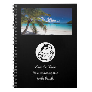 Cuaderno Fotografía en monograma de silicona para delfín ne