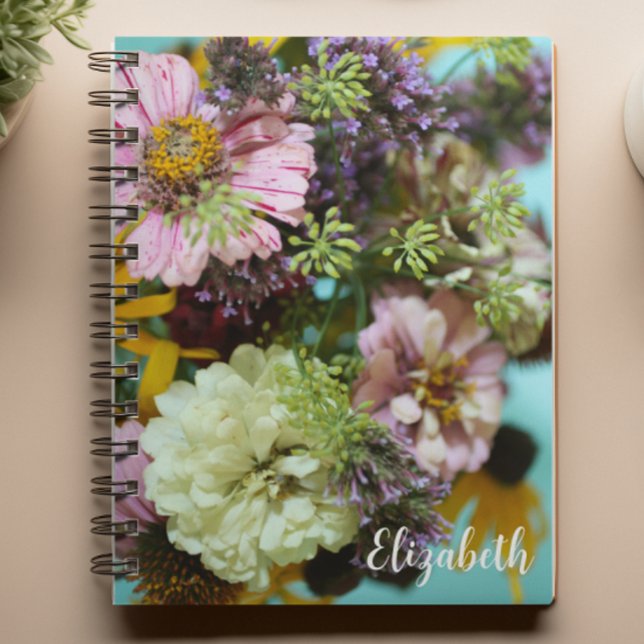 Cuaderno Fotografía floral Elegante Personalizado de Flores (Subido por el creador)