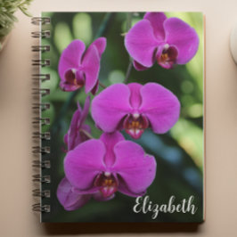 Cuaderno Fotografía floral Elegante Personalizado de la orq