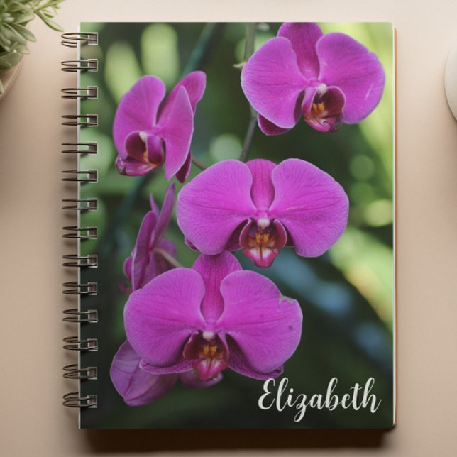 Cuaderno Fotografía floral Elegante Personalizado de la orq (Subido por el creador)