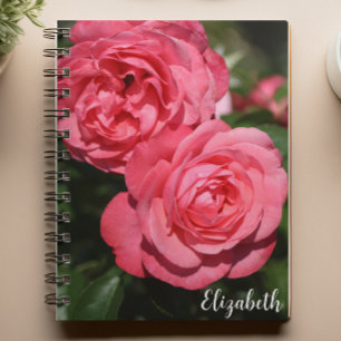 Cuaderno Fotografía floral rosa Roses Personalizado elegant