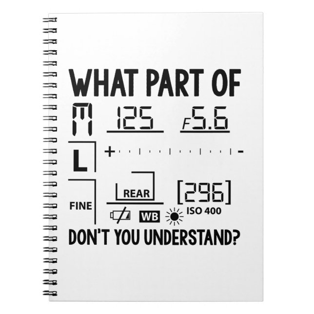 Cuaderno Fotografía | Fotógrafo fotográfico, regalos (Frente)