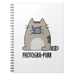 Cuaderno Fotografía-gatito divertido gato fotógrafo juego d