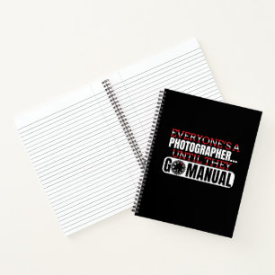 Cuaderno Fotografía: Ir a la cita de configuración manual d