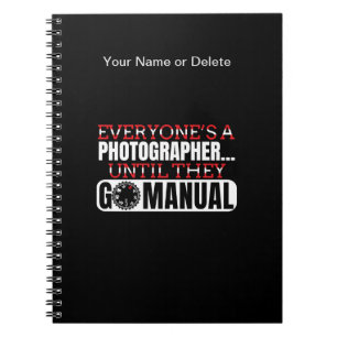 Cuaderno Fotografía: Ir a la cita de configuración manual d
