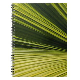 Cuaderno Fotografía macro de hoja verde