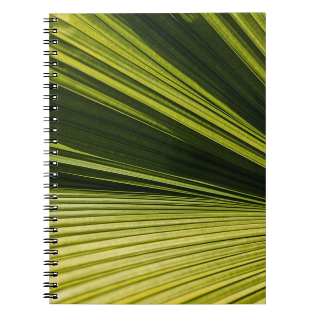 Cuaderno Fotografía macro de hoja verde (Frente)